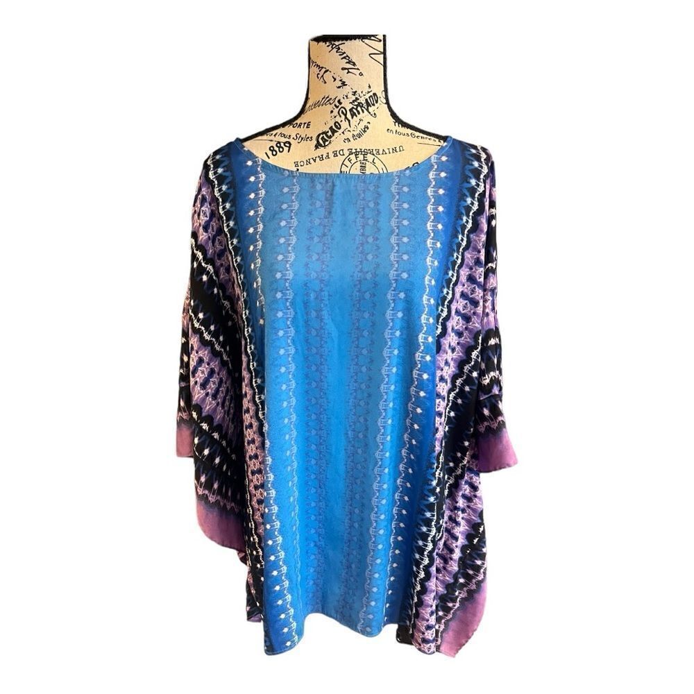 NWOT Bob Mackie Poncho Style Blouse Sz 1X